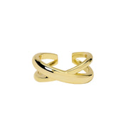 Mabina Anello intrecciato in argento dorato 523493
